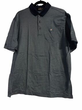 Bugatchi Uomo Mercerized Egyptian Cotton Knit Polo Shirt - Size XL